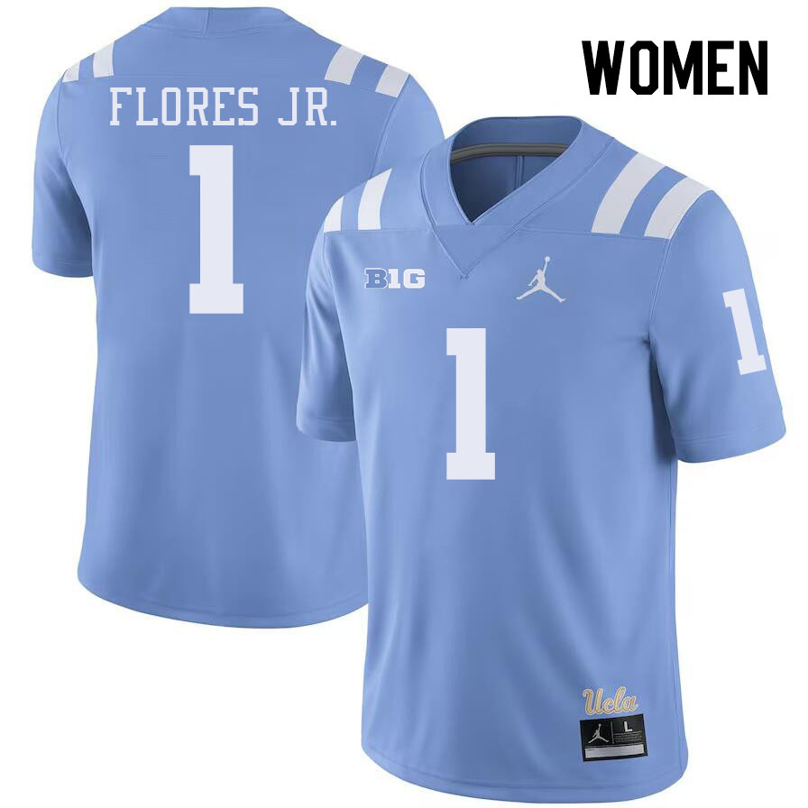 Women #1 Rico Flores Jr. Big 10 Conference College Football Jerseys Stitched-Power Blue